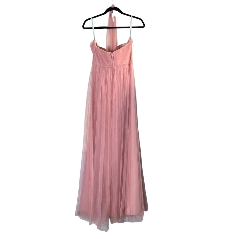 JENNY YOO Annabelle Convertible Tull Maxi Dress in Begonia Pink‎ 1452 - Picture 3 of 13